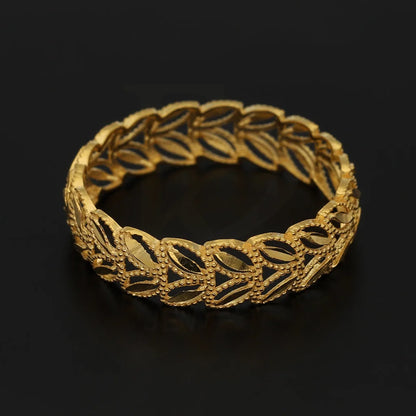 Gold Leaf Ring 22Kt - Fkjrn22K5059 Rings