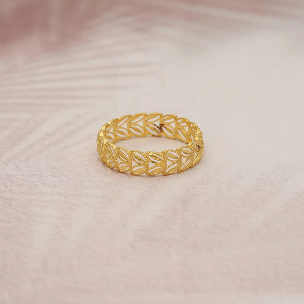 Gold Leaf Ring 22Kt - Fkjrn22K5059 Rings