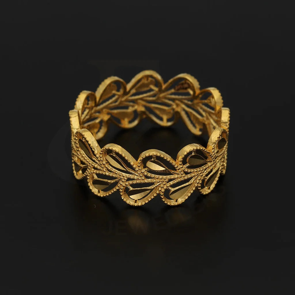 Gold Leaf Ring 22Kt - Fkjrn22K5061 Rings