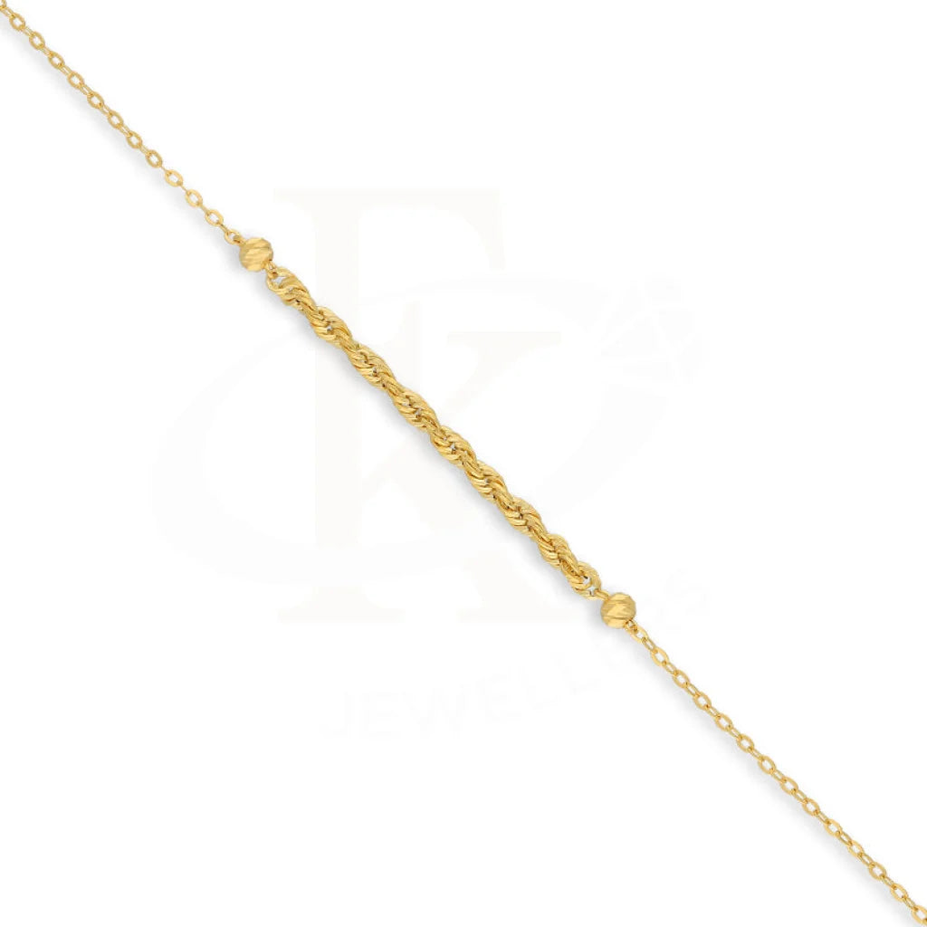 Gold Rope Bracelet 21Kt - Fkjbrl21Km5416 Bracelets