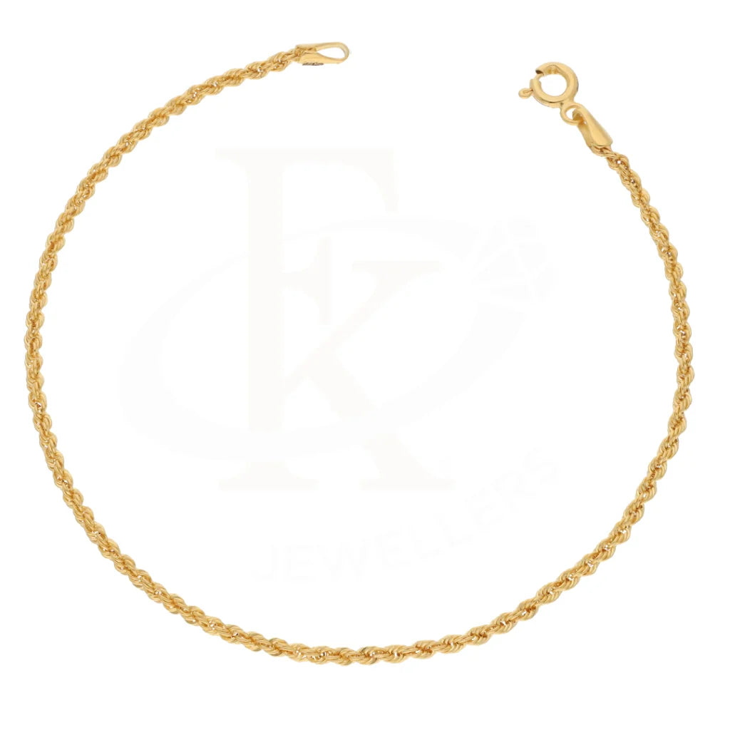 Gold Rope Bracelet 21Kt - Fkjbrl21Km8365 Bracelets