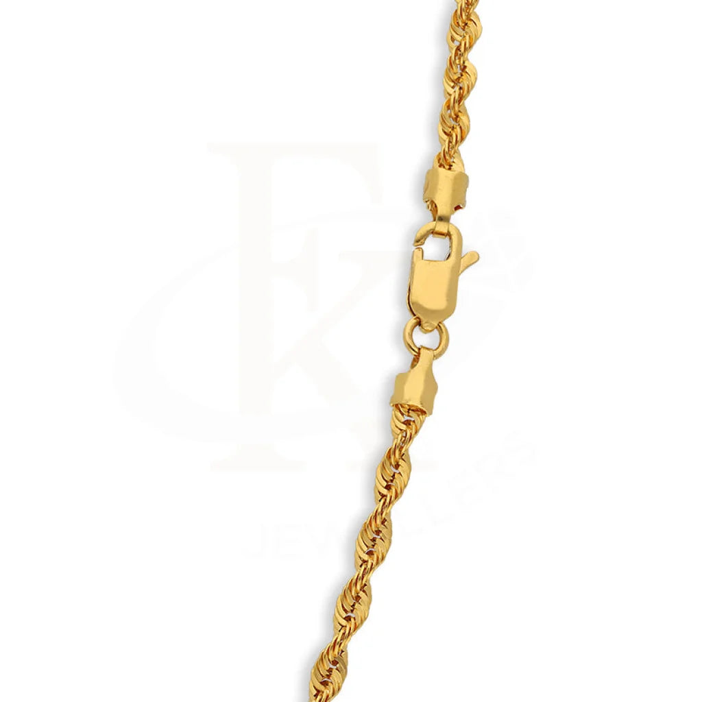 Gold Rope Chain 22Kt - Fkjcn22K5627 Chains