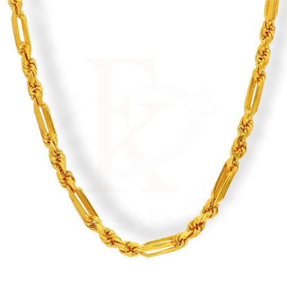 Gold Rope Link Chain 22Kt - Fkjcn22K2130 Chains