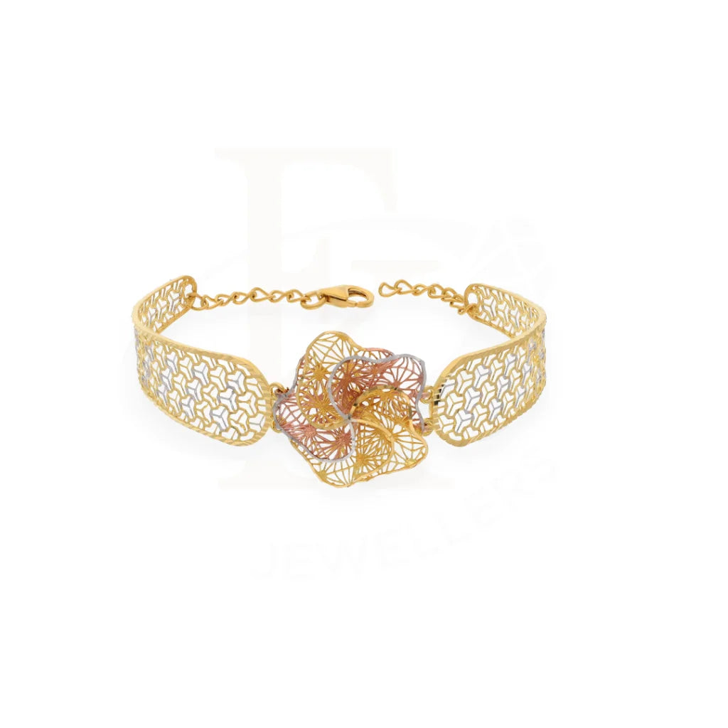 Gold Rose Bangle 21Kt - Fkjbng21Km8189 Bangles