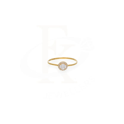 Gold Round Rose Cut Solitaire Ring 21Kt - Fkjrn21Km7988 Rings