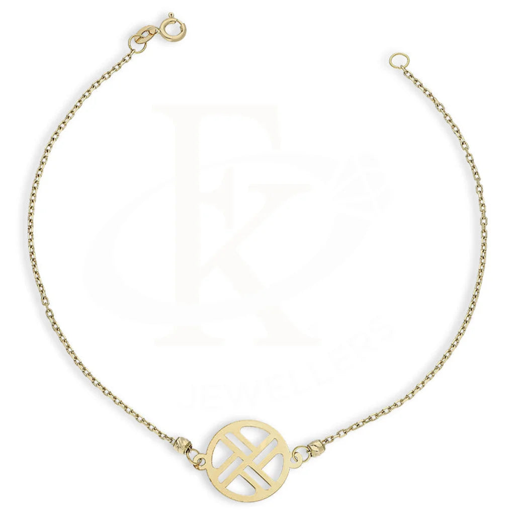 Gold Round Shaped Bracelet 18Kt - Fkjbrl18K5323 Bracelets