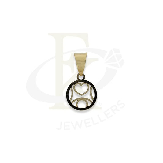 Gold Round Shaped Heart Pendant 18Kt - Fkjpnd18K2298 Pendants