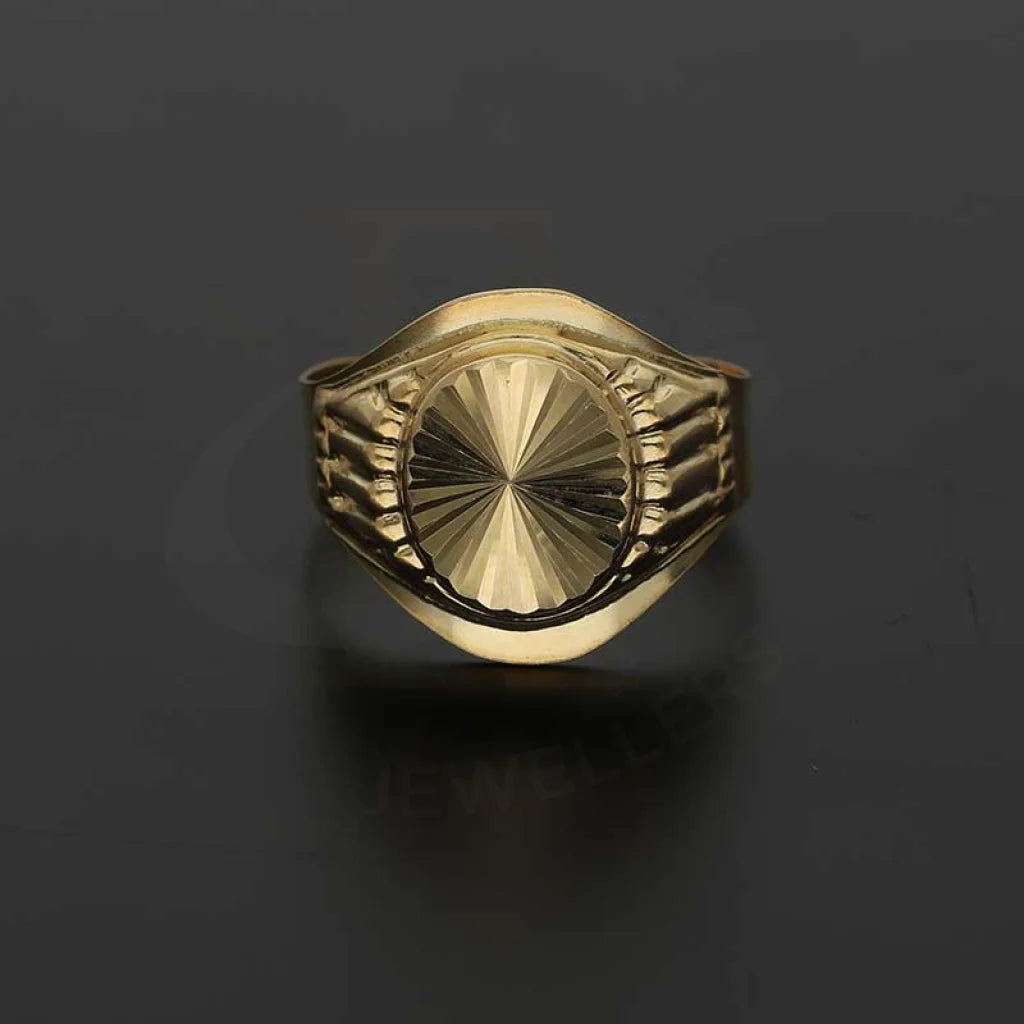 Gold Round Shaped Mens Ring 18Kt - Fkjrn18K3812 Rings