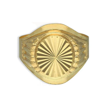 Gold Round Shaped Mens Ring 18Kt - Fkjrn18K3812 Rings