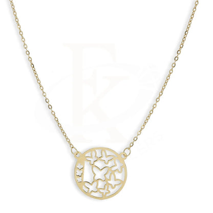 Gold Round Shaped Necklace 18Kt - Fkjnkl18K5278 Necklaces