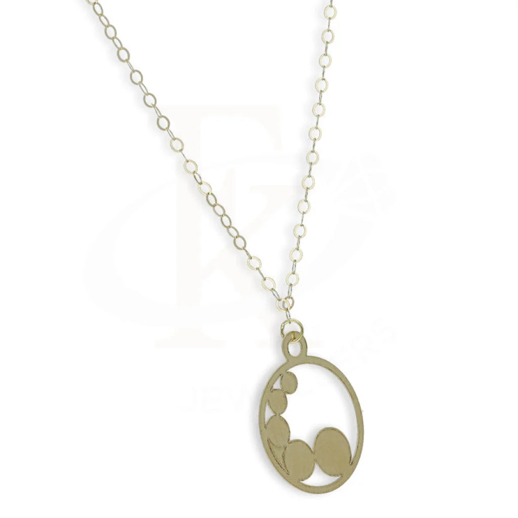 Gold Round Shaped Necklace 18Kt - Fkjnkl18Km5291 Necklaces