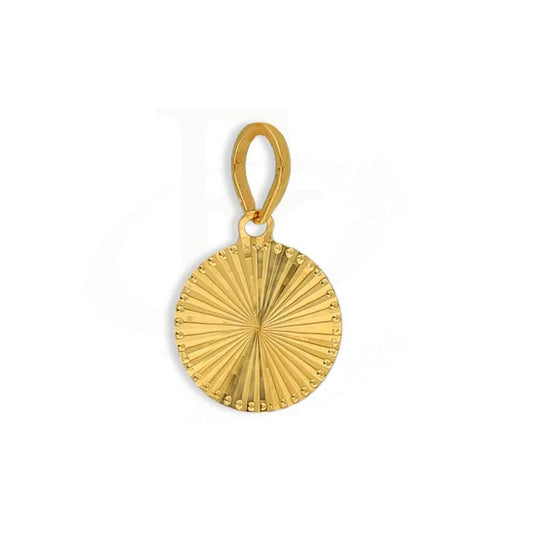 Gold Round Shaped Pendant 21Kt - Fkjpnd21K3069 Pendants