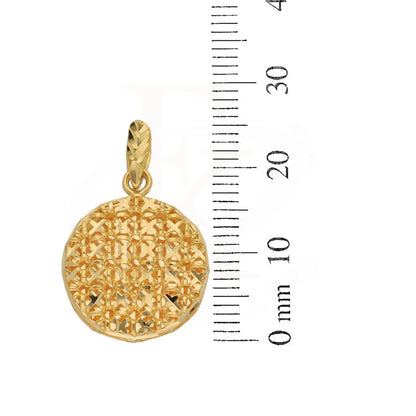 Gold Round Shaped Pendant 21Kt - Fkjpnd21K5126 Pendants