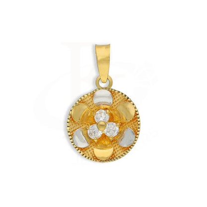 Gold Round Shaped Pendant 22Kt - Fkjpnd22K2750 Pendants