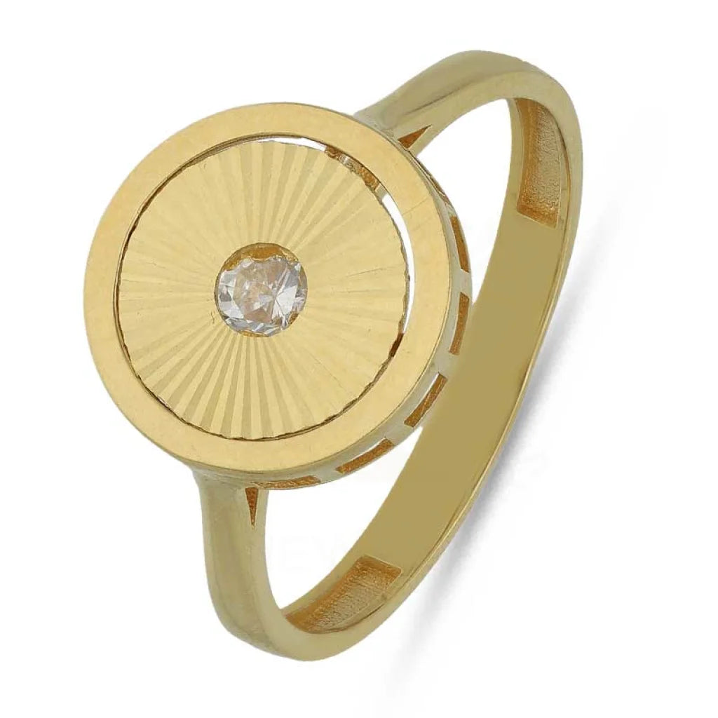 Gold Round Shaped Ring 18Kt - Fkjrn18K3788 Rings