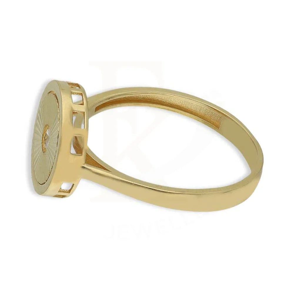 Gold Round Shaped Ring 18Kt - Fkjrn18K3788 Rings