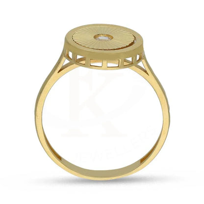 Gold Round Shaped Ring 18Kt - Fkjrn18K3788 Rings