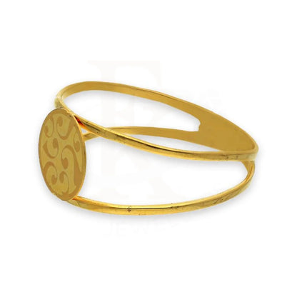 Gold Round Shaped Ring 21Kt - Fkjrn21K2871 Rings