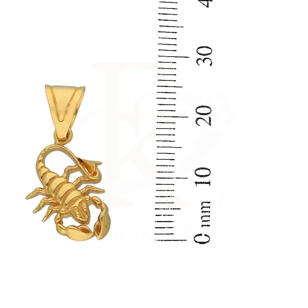 Gold Scorpio Pendant 22Kt - Fkjpnd22K5618 Pendants