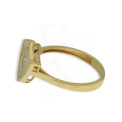 Gold Shield Shaped Ring 18Kt - Fkjrn18K3793 Rings