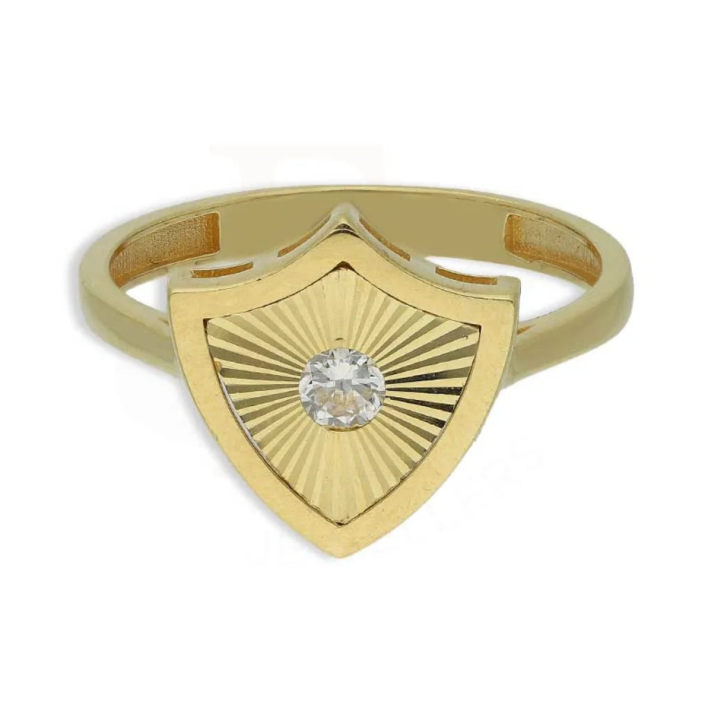 Gold Shield Shaped Ring 18Kt - Fkjrn18K3793 Rings