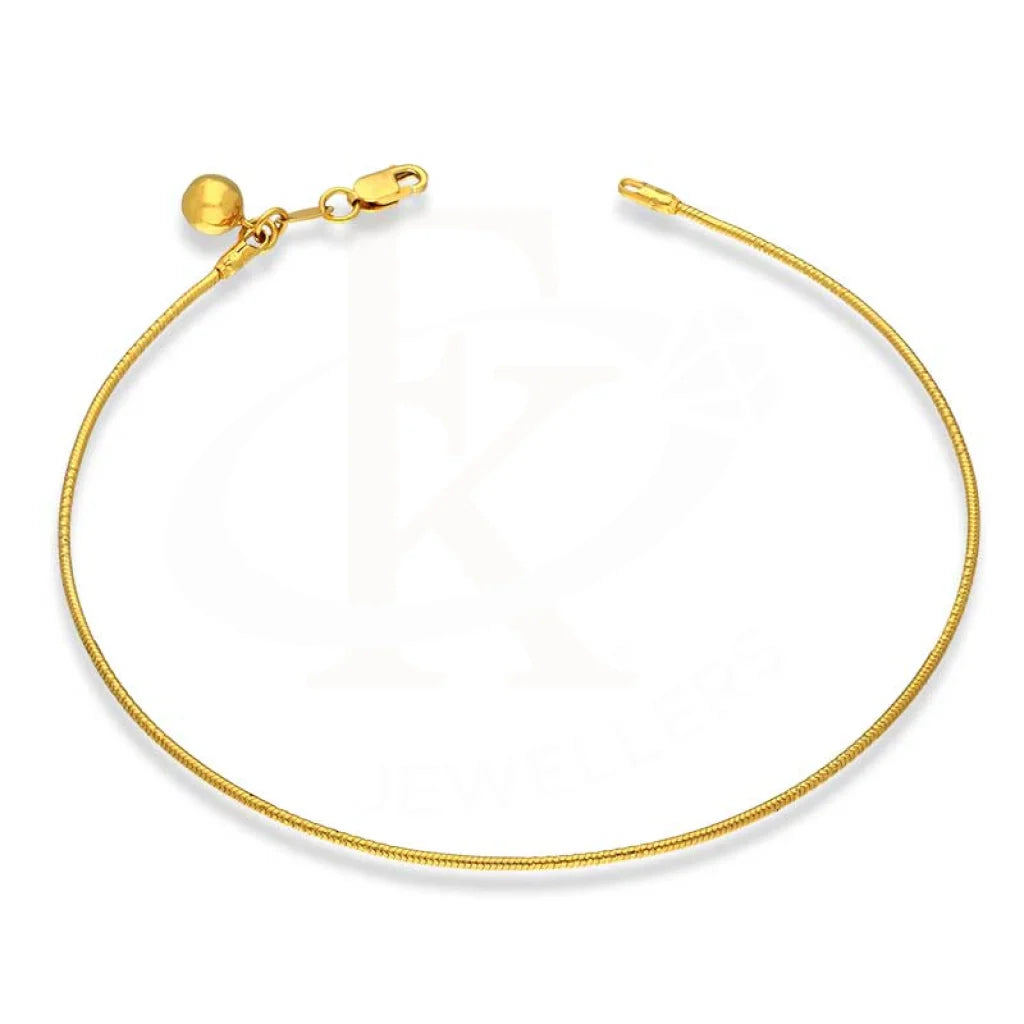 Gold Snake Anklet 22Kt - Fkjankl22K2045 Anklets