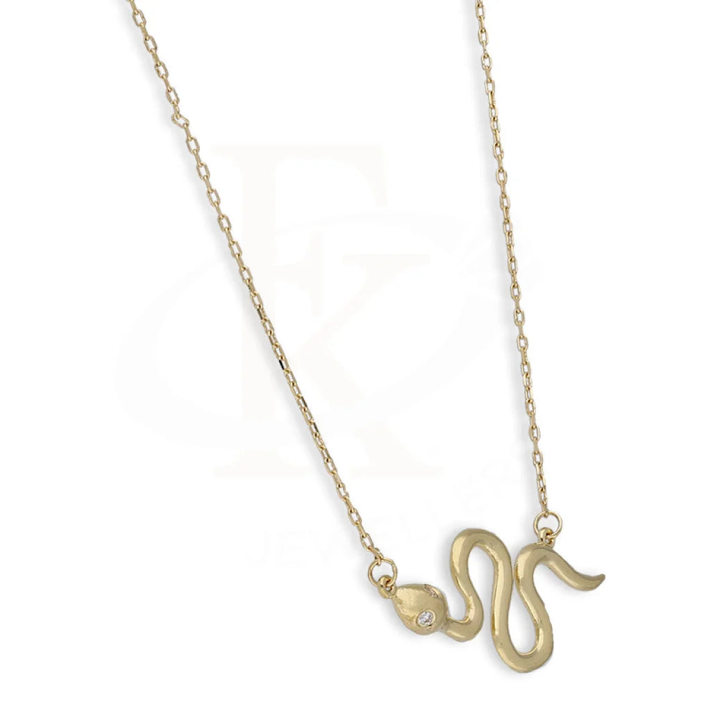 Gold Snake Necklace 18Kt - Fkjnkl18Km5365 Necklaces