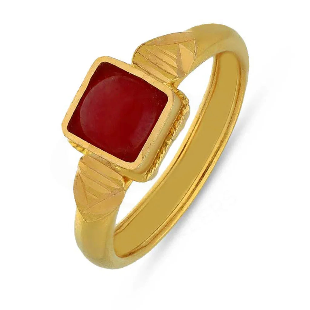 Gold Solitaire Baby Ring 22Kt - Fkjrn22K3819 Rings