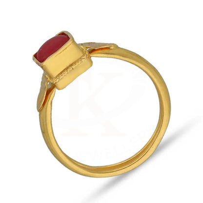 Gold Solitaire Baby Ring 22Kt - Fkjrn22K3819 Rings