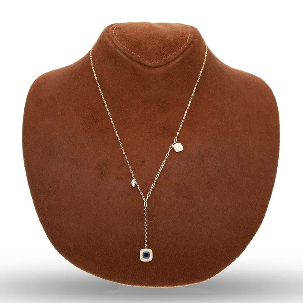 Gold Solitaire Necklace 18Kt - Fkjnkl18Km5356 Necklaces