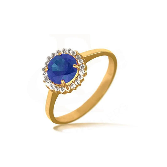 Gold Solitaire Ring 18Kt - Fkjrn1651 Rings