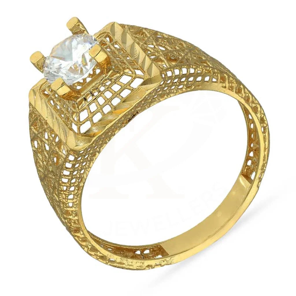 Gold Solitaire Ring 18Kt - Fkjrn18K3098 Rings