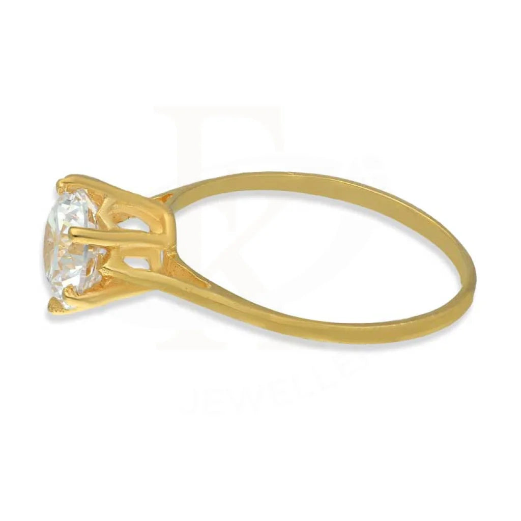 Gold Solitaire Ring 18Kt - Fkjrn18K3446 Rings