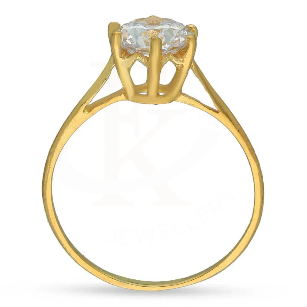 Gold Solitaire Ring 18Kt - Fkjrn18K3446 Rings