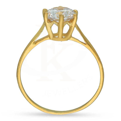 Gold Solitaire Ring 18Kt - Fkjrn18K3446 Rings