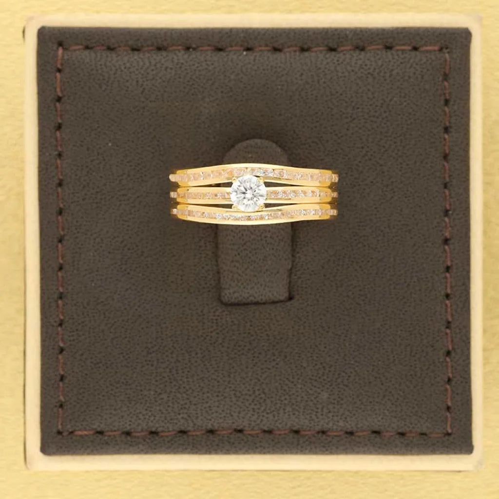 Gold Solitaire Ring 18Kt - Fkjrn18K3794 Rings