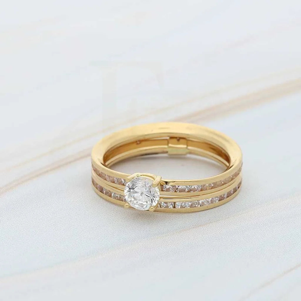 Gold Solitaire Ring 18Kt - Fkjrn18K3795 Rings