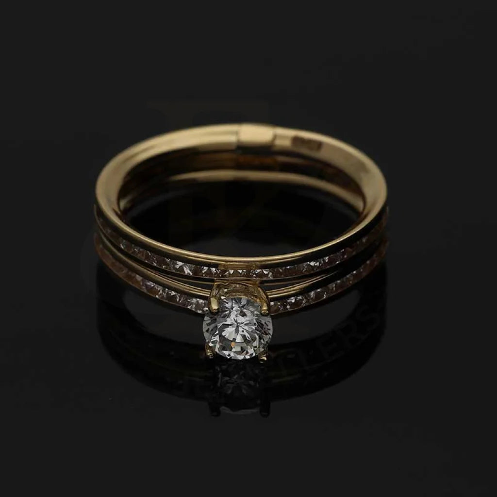 Gold Solitaire Ring 18Kt - Fkjrn18K3795 Rings