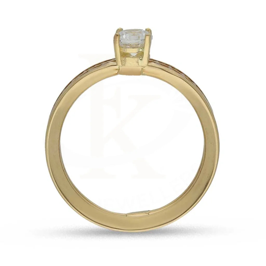 Gold Solitaire Ring 18Kt - Fkjrn18K3795 Rings