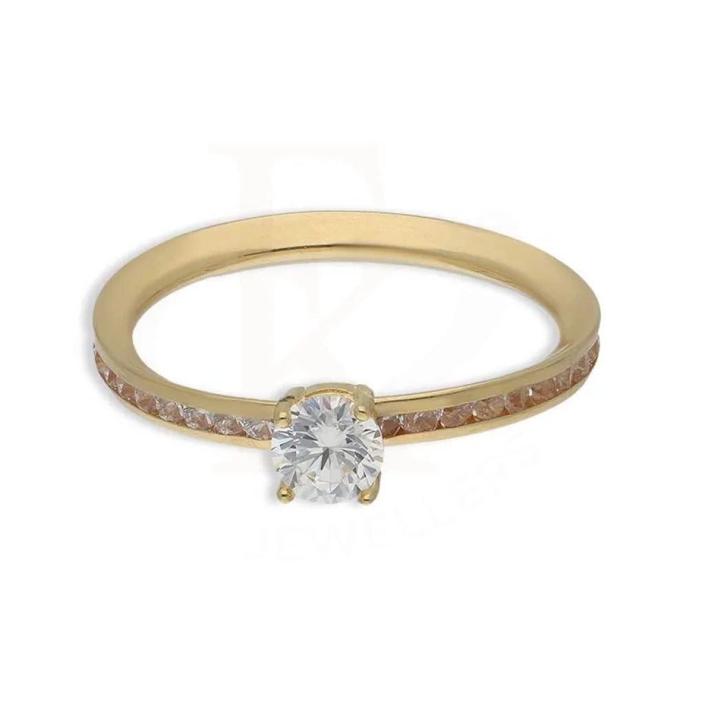 Gold Solitaire Ring 18Kt - Fkjrn18K3796 Rings