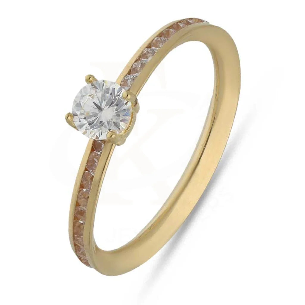 Gold Solitaire Ring 18Kt - Fkjrn18K3796 Rings