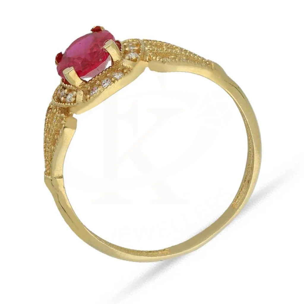 Gold Solitaire Ring 18Kt - Fkjrn18K3851 Rings