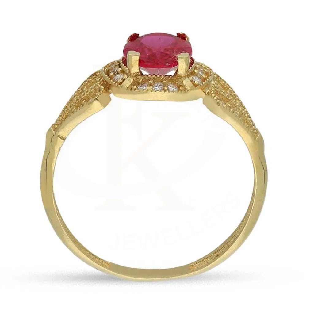 Gold Solitaire Ring 18Kt - Fkjrn18K3851 Rings