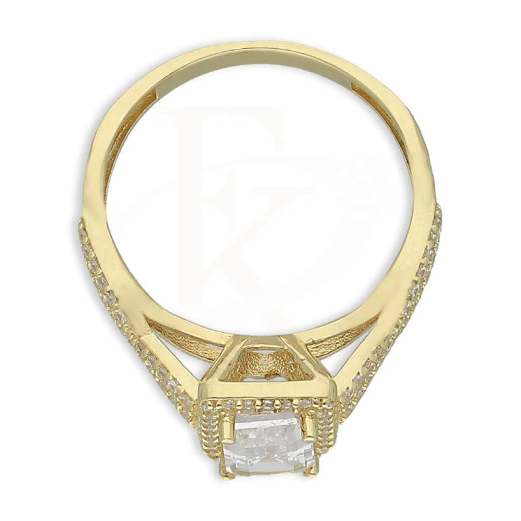 Gold Solitaire Ring 18Kt - Fkjrn18K5177 Rings