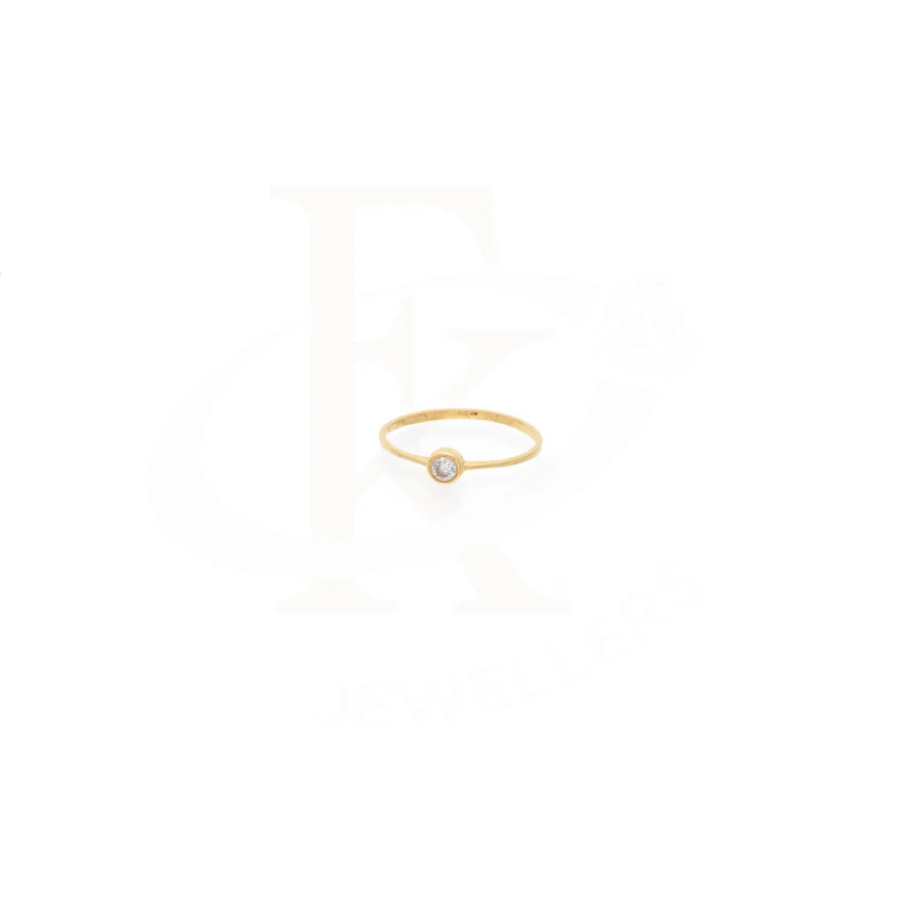 Solitaire Gold Ring 18Kt - Fkjrn18K7891 Rings