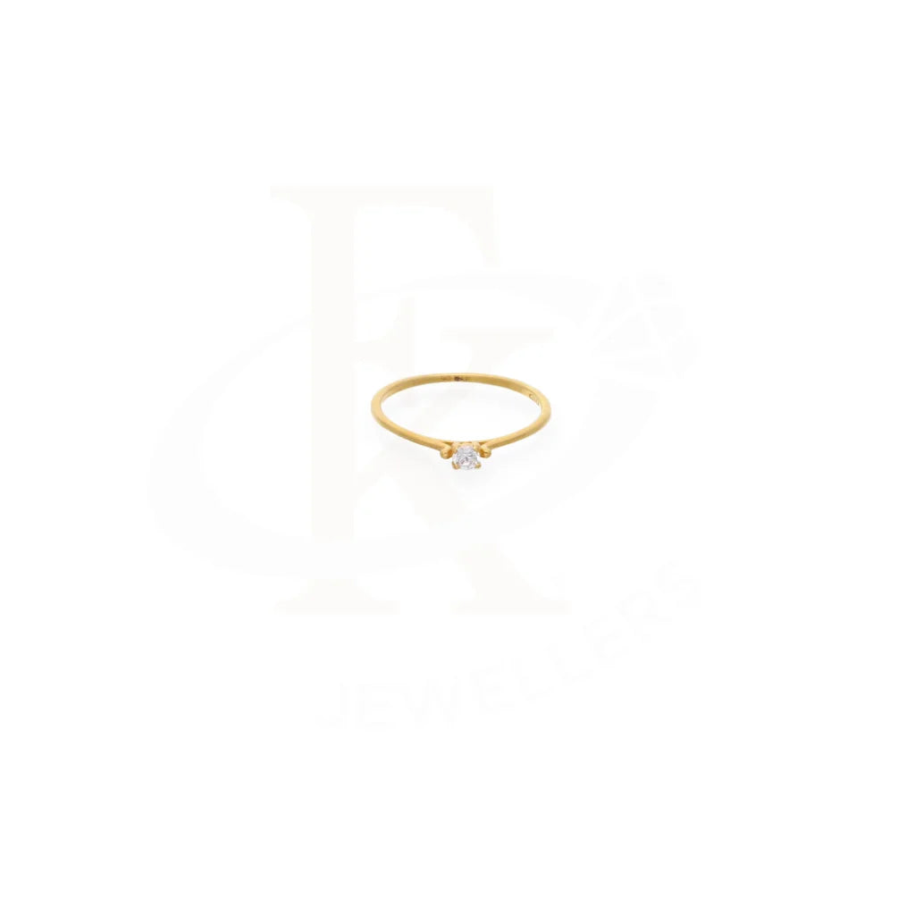 Gold Solitaire Ring 18Kt - Fkjrn18K7904 Rings