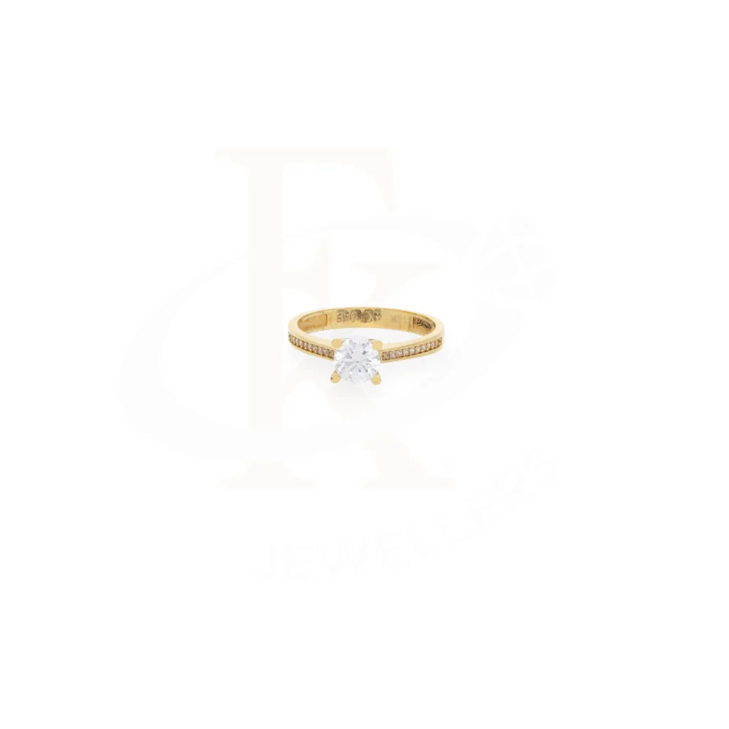 Gold Solitaire Ring 18Kt - Fkjrn18K7905 Rings