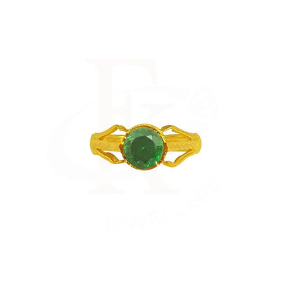 Gold Solitaire Ring 22Kt - Fkjrn2022 Rings