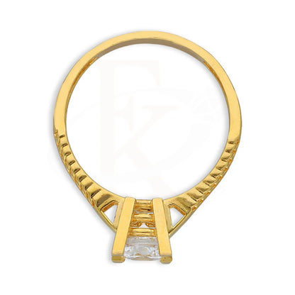 Gold Solitaire Ring 22Kt - Fkjrn22K5046 Rings