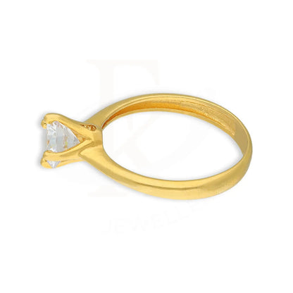 Gold Solitaire Ring 22Kt - Fkjrn22K5057 Rings